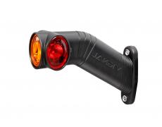 LED Umrissleuchte Links 12/24V Weiß + rot + gelb